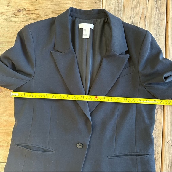 H&M Black Single Button Classic Blazer Women’s Size 12 - Picture 6 of 15